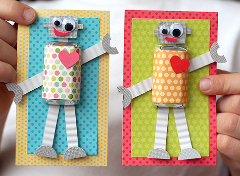 Chocolate robot valentines