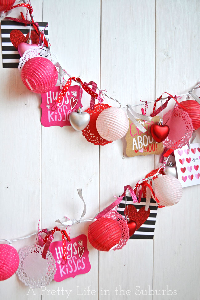 eclectic valentine's day light garland tutorial