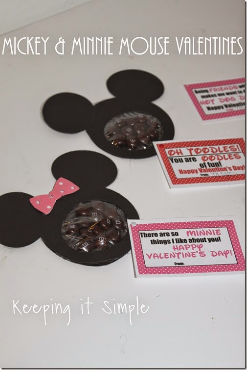 Mickey and Minnie valentine's day tutorial