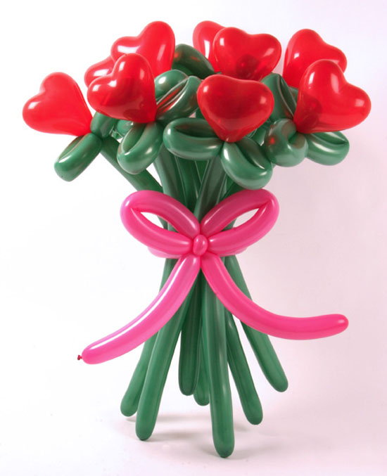 valentine's day balloon bouquet