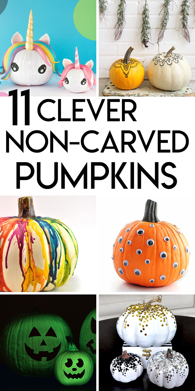 11 Clever Non-Carved Pumpkin Ideas for Halloween | Random Acts of Crafts