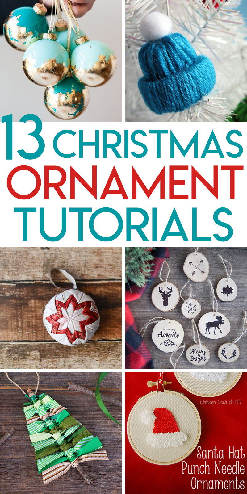 13 DIY Christmas Ornament Tutorials | Random Acts of Crafts